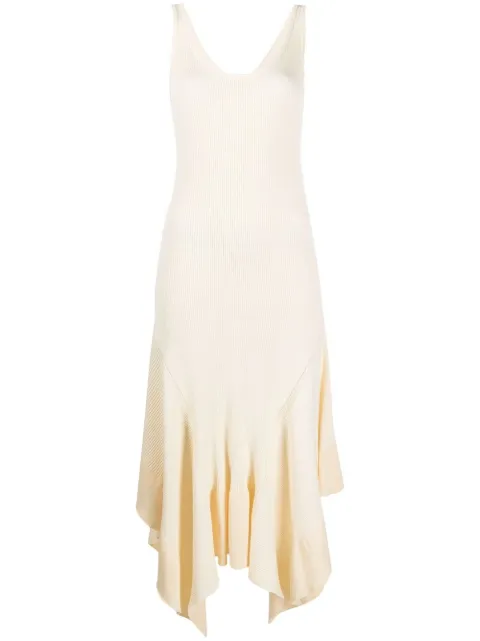 Stella McCartney rib-detail asymmetric dress