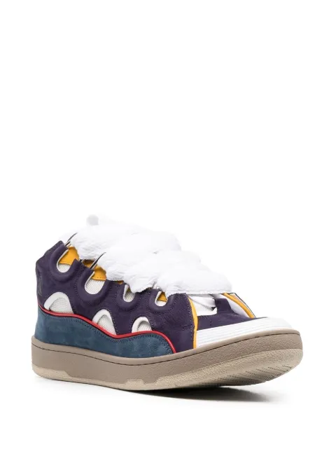 lanvin women's curb sneakers