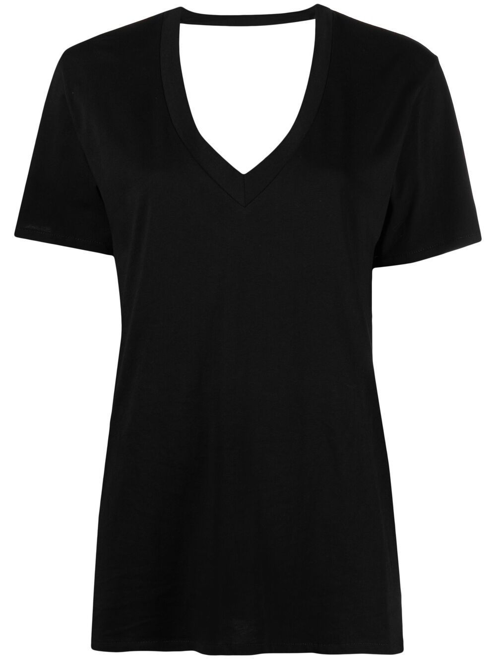 Merci V-back T-shirt In Black | ModeSens