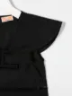 Elisabetta Franchi La Mia Bambina flutter-sleeve stitched-logo top