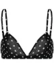 Image 1 of Saint Laurent polka-dot tulle bra