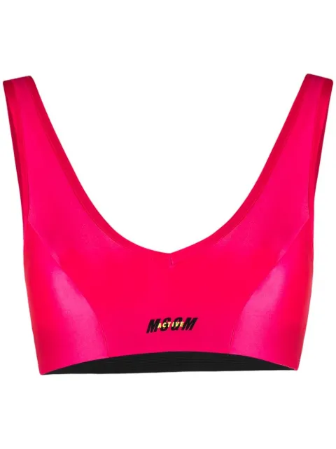 MSGM croptop med logotyp