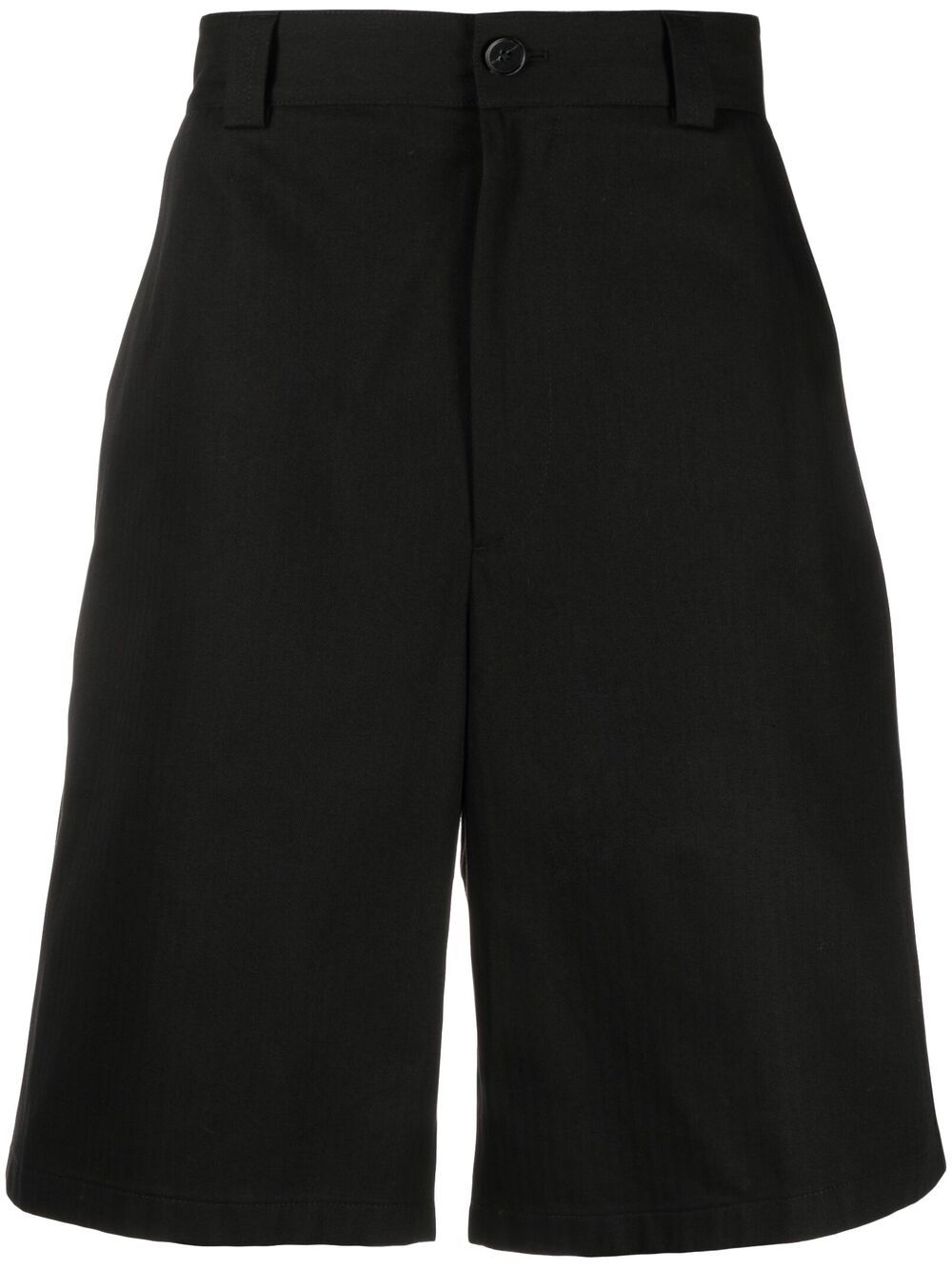 JIL SANDER PATCH DETAIL COTTON SHORTS