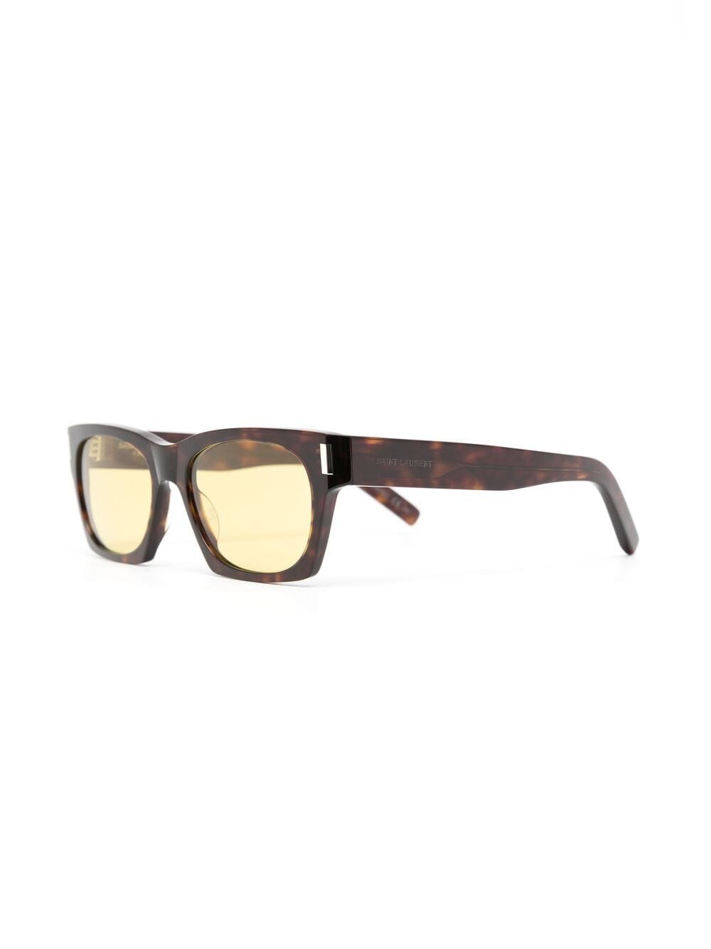 Saint Laurent Eyewear Zonnebril met rechthoekig montuur - Bruin