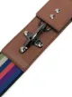 Fay striped hook-fastening belt
