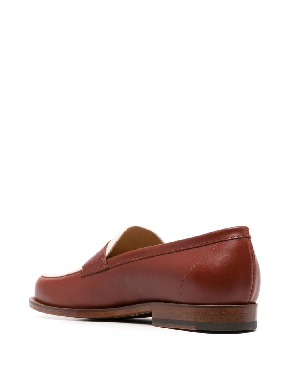 Shop Scarosso Havana Colour Block Loafers In Brown