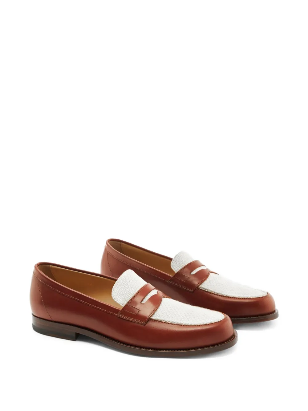 Scarosso Havana sneakers met colourblocking - Bruin