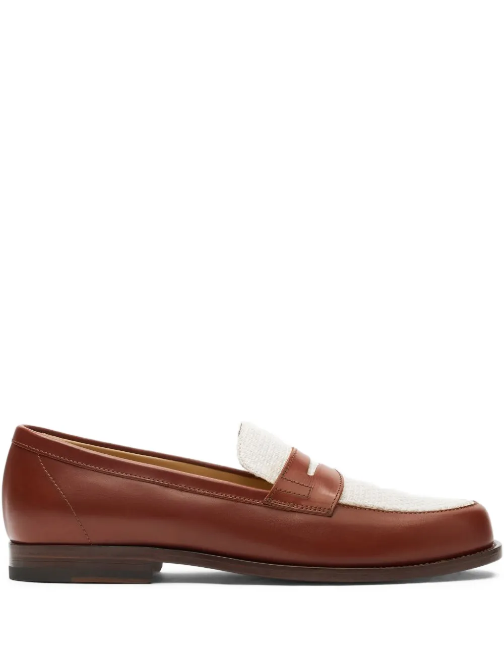 Scarosso Havana colour block loafers | Brown | Image 1