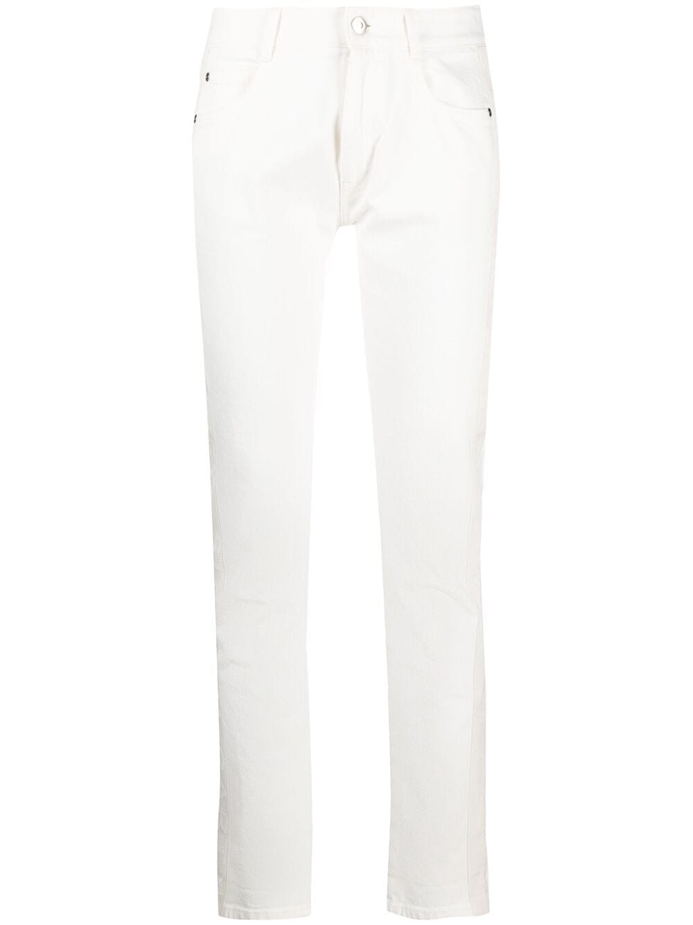 Stella Mccartney Contrast Stripe Skinny Jeans In Weiss