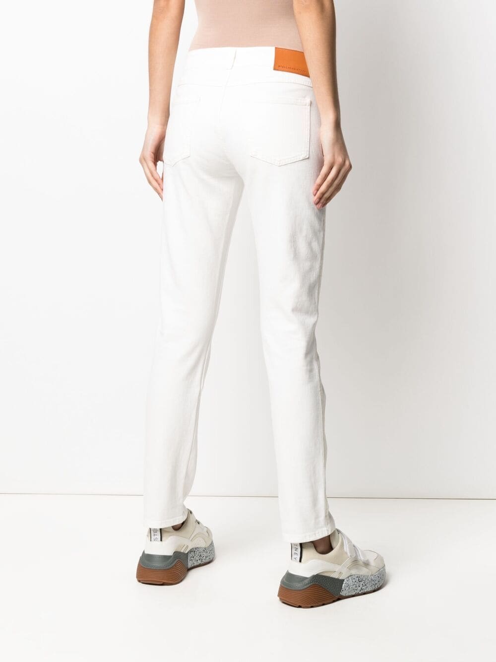 Shop Stella Mccartney Slim-cut Jeans In White