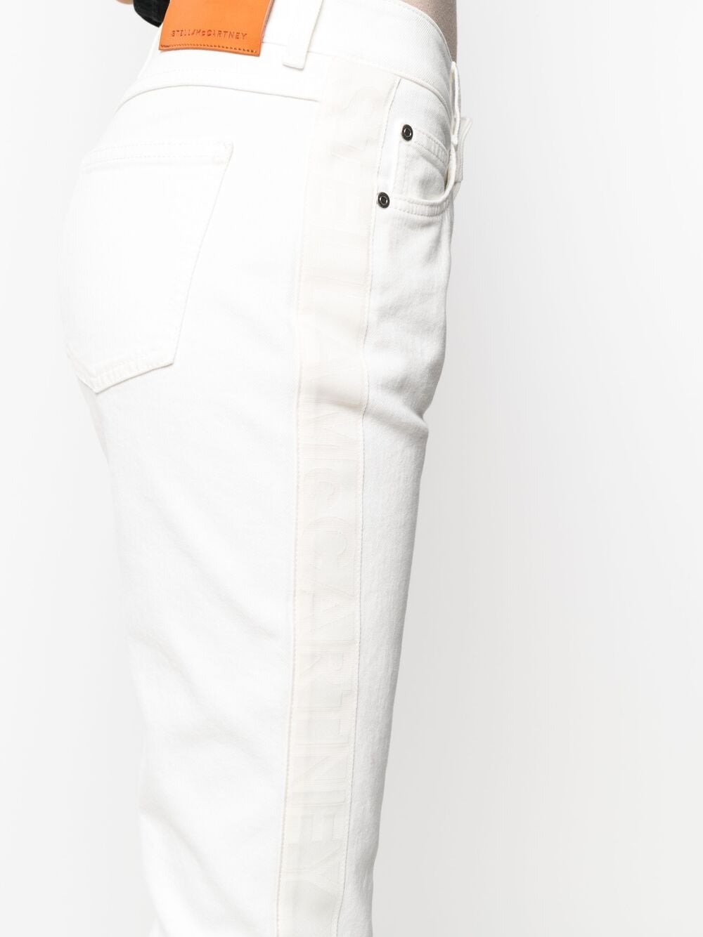 Shop Stella Mccartney Slim-cut Jeans In White