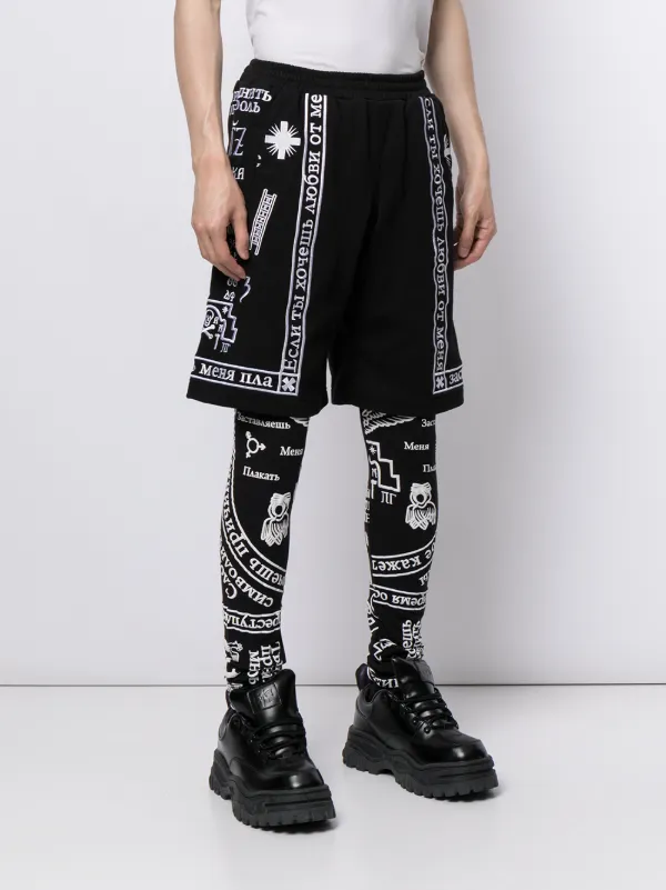 KTZ Church プリント ショートレギンス | ブラック | FARFETCH JP