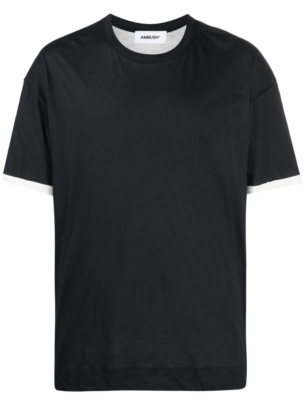 Ambush Contrast-cuff T-shirt In Blue