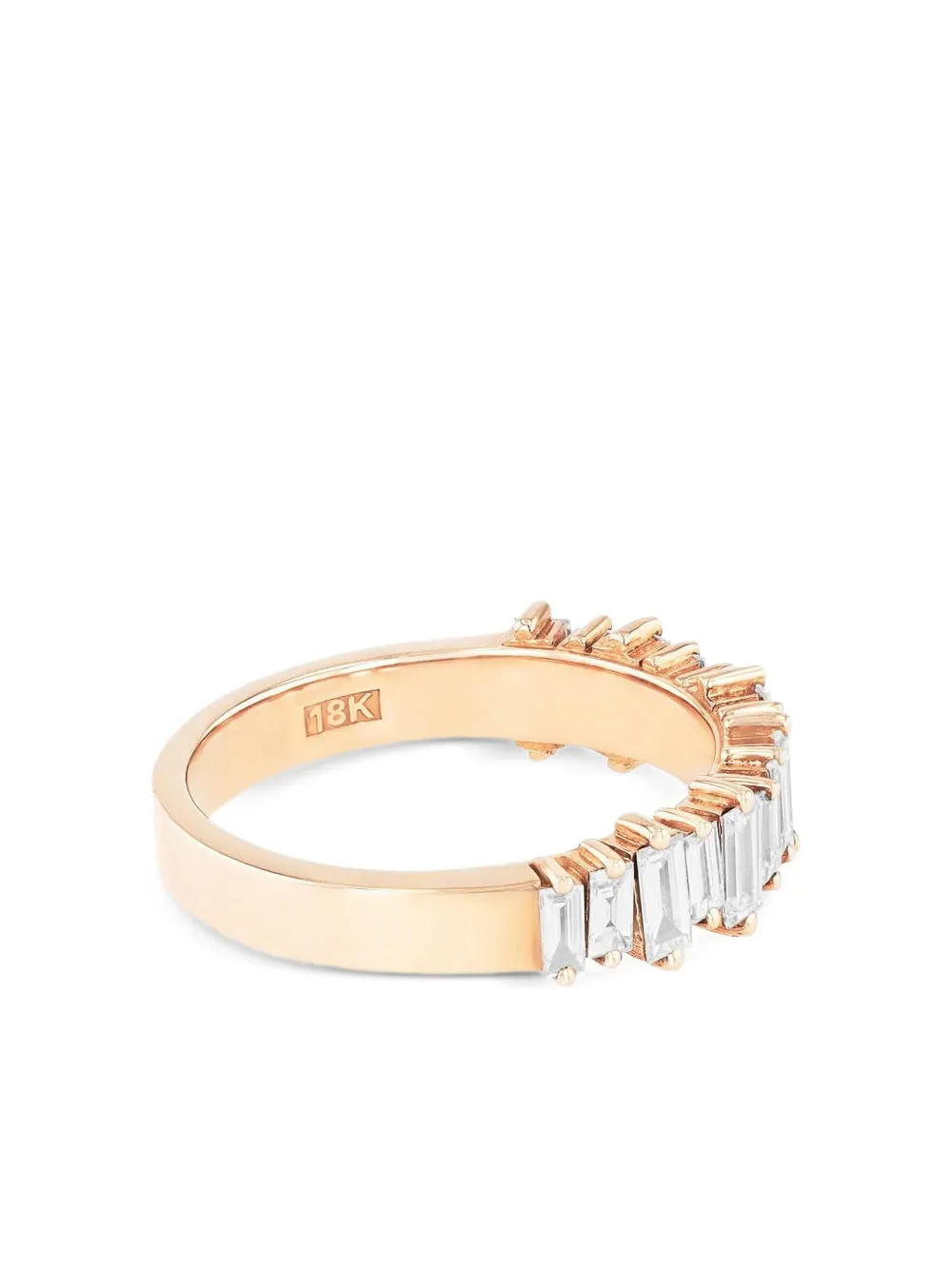  Suzanne Kalan 18k Rose Gold Bold Diamonds Ring - Pink 