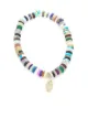 Image 1 of Sydney Evan 14kt yellow gold pave diamond Hamsa charm multi opal bracelet