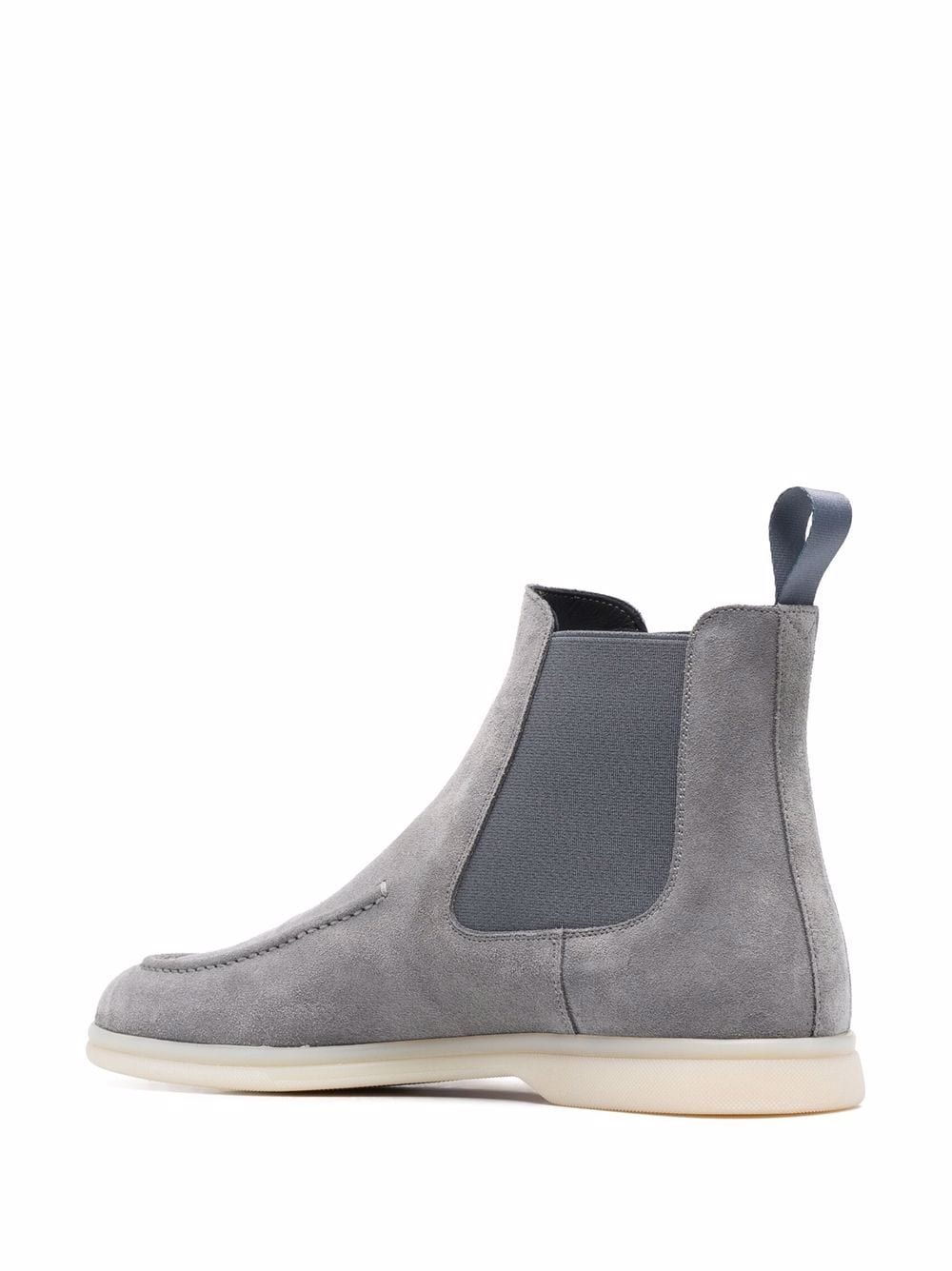 Shop Scarosso Elasticated Side-panel Boots In Grau