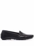 Scarosso Ashley leather loafers - Black