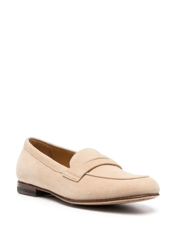 ローファー・オックスフォード SCAROSSO Valeria Beige Scamosciata (VALERIALOAFBEISUED) Valeria Beige Suede Loafers for Women | Scarosso®