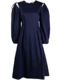MSGM long-sleeve A-line dress - Blue