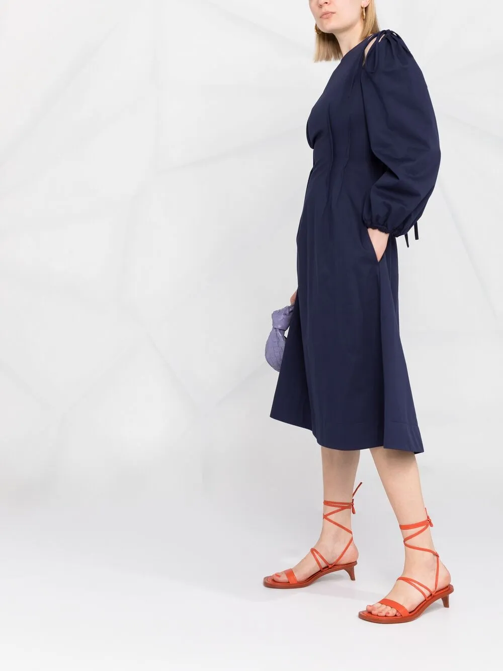 MSGM Jurk met A-lijn Blauw