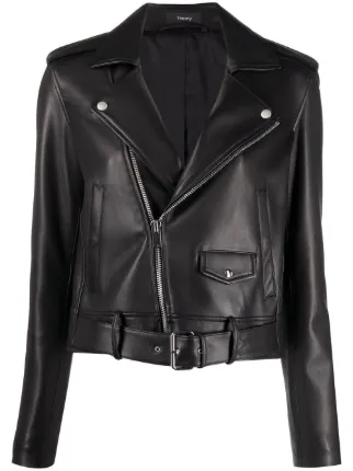 theory black leather jacket