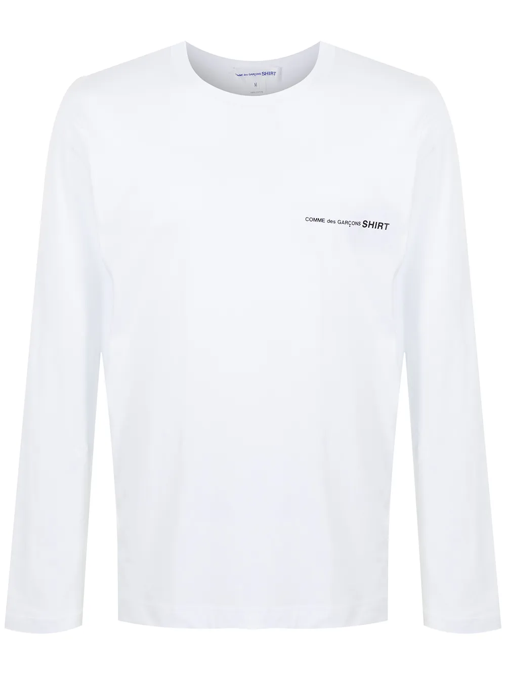 фото Comme des garçons shirt топ с длинными рукавами и логотипом