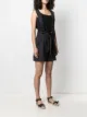 Isabel Marant bow-detail dungaree shorts