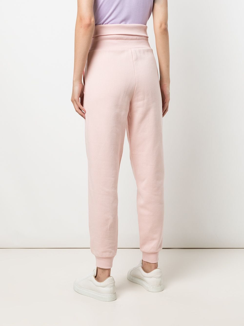 Shop Marchesa Notte High-waisted Track Pants In Pink