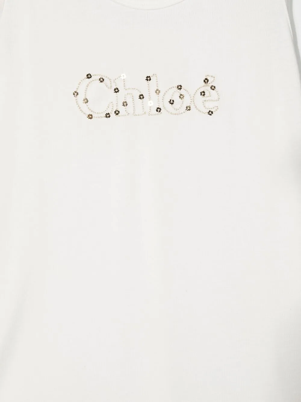 фото Chloé kids топ с вышитым логотипом