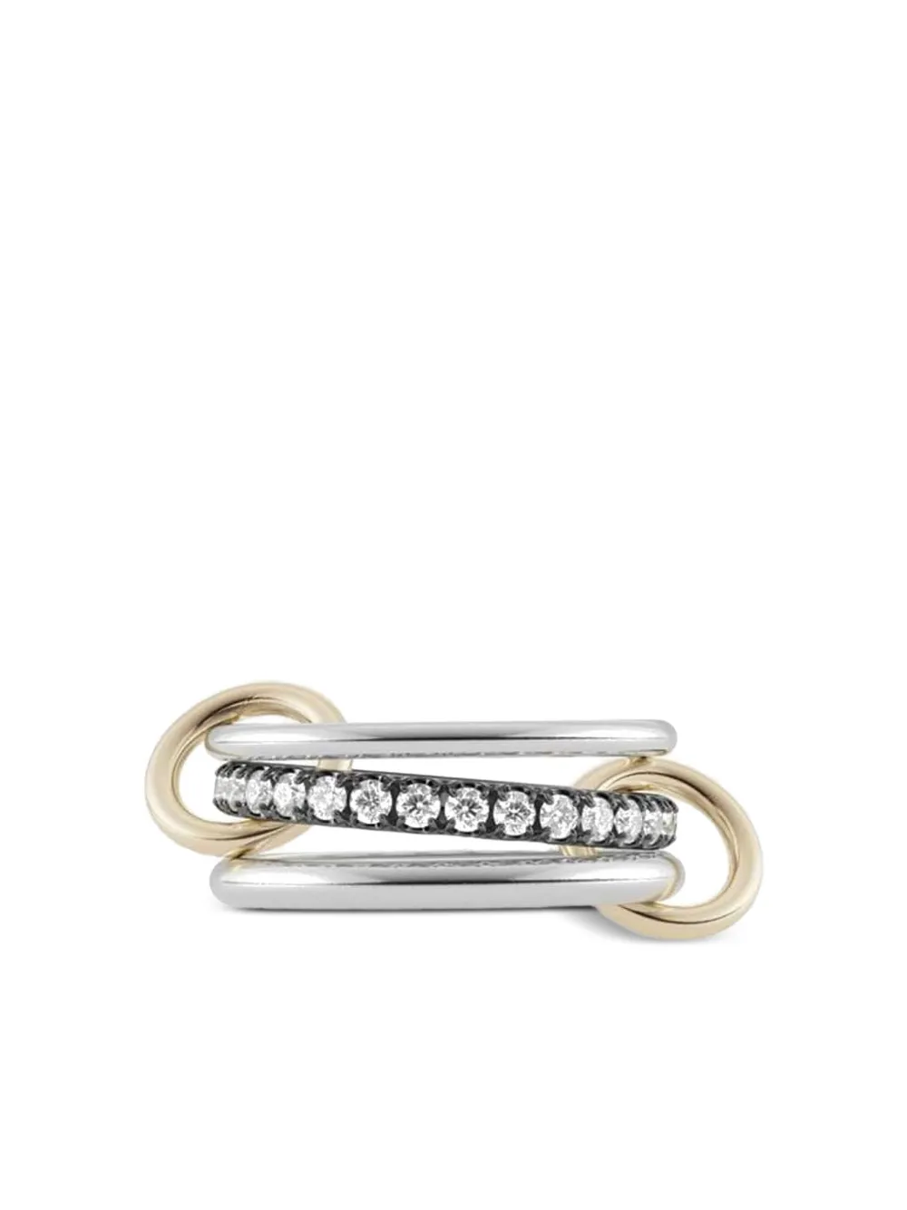 Spinelli Kilcollin 18K yellow gold Libra diamonds ring - シルバートーン Spinelli Kilcollin 18K yellow gold Libra diamonds ring - シルバートーン