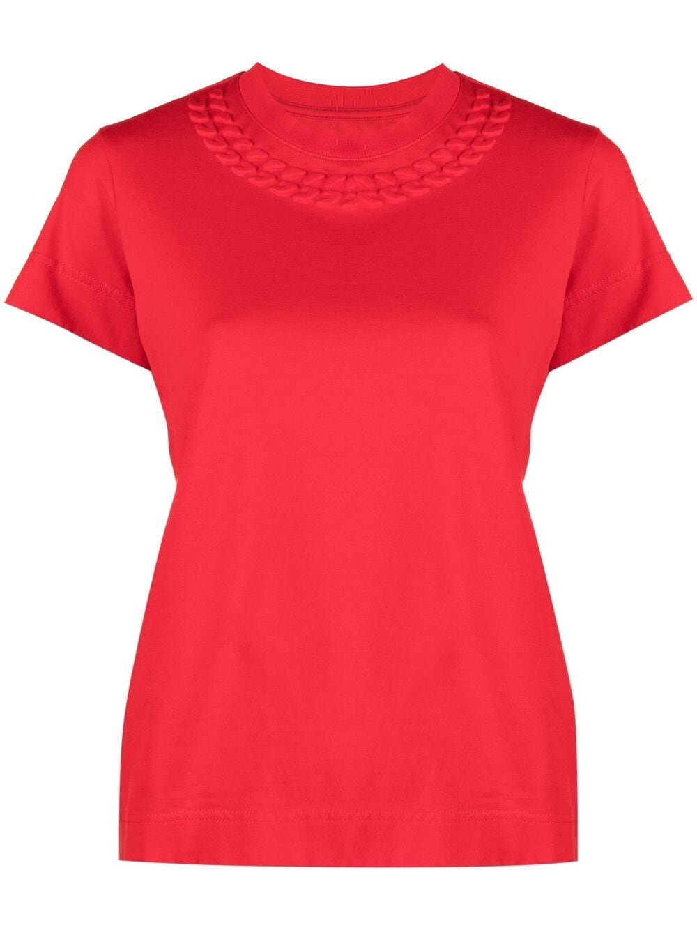 Givenchy Embossed Jersey T-shirt In Red
