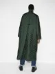 GANNI diamond-quilt long parka coat