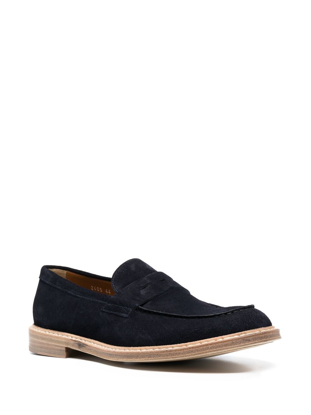 фото Doucal's suede penny loafers