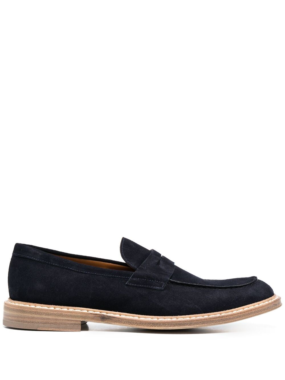 фото Doucal's suede penny loafers