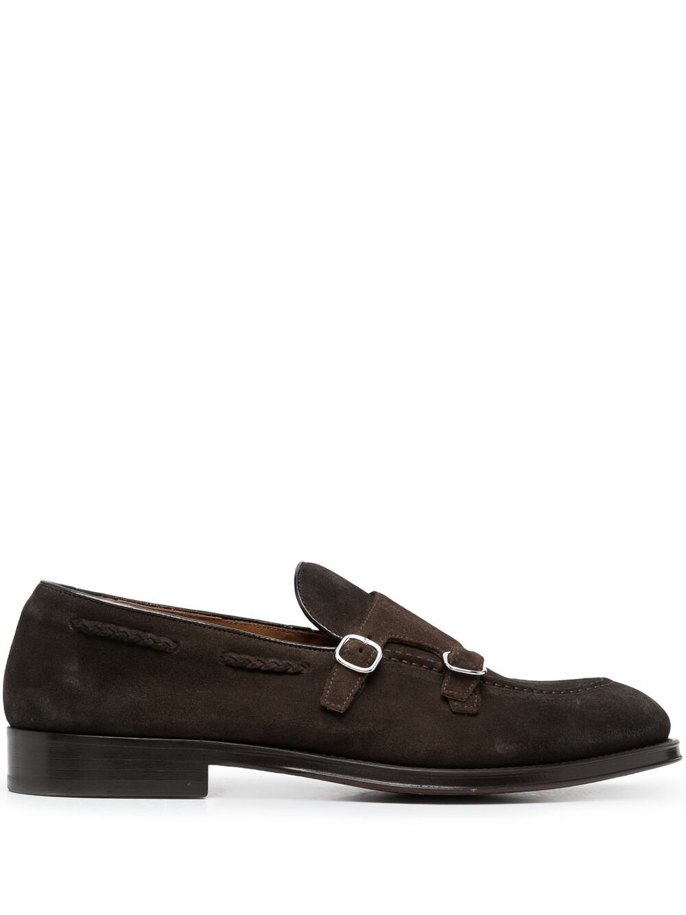 фото Doucal's double-buckle monk shoes