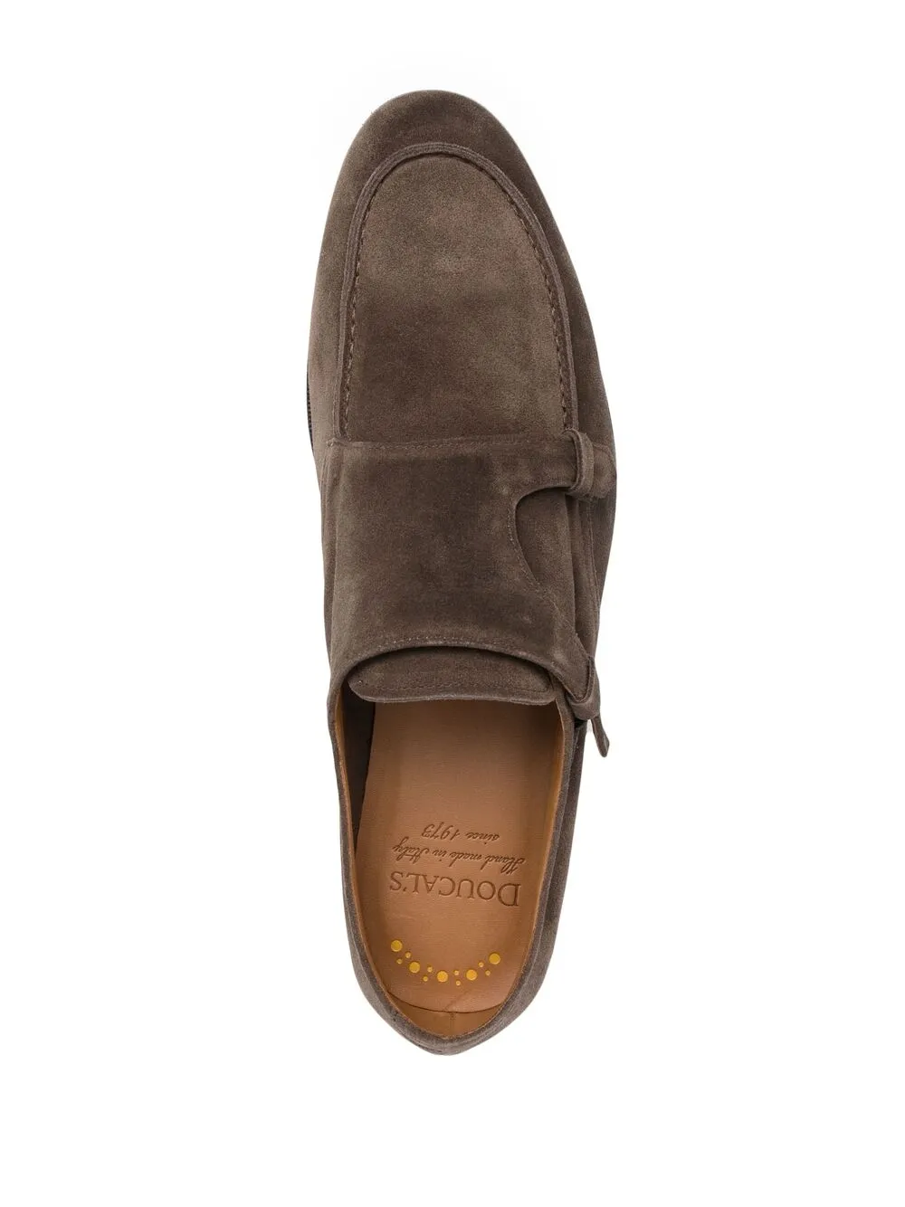 фото Doucal's double-strap suede monk shoes