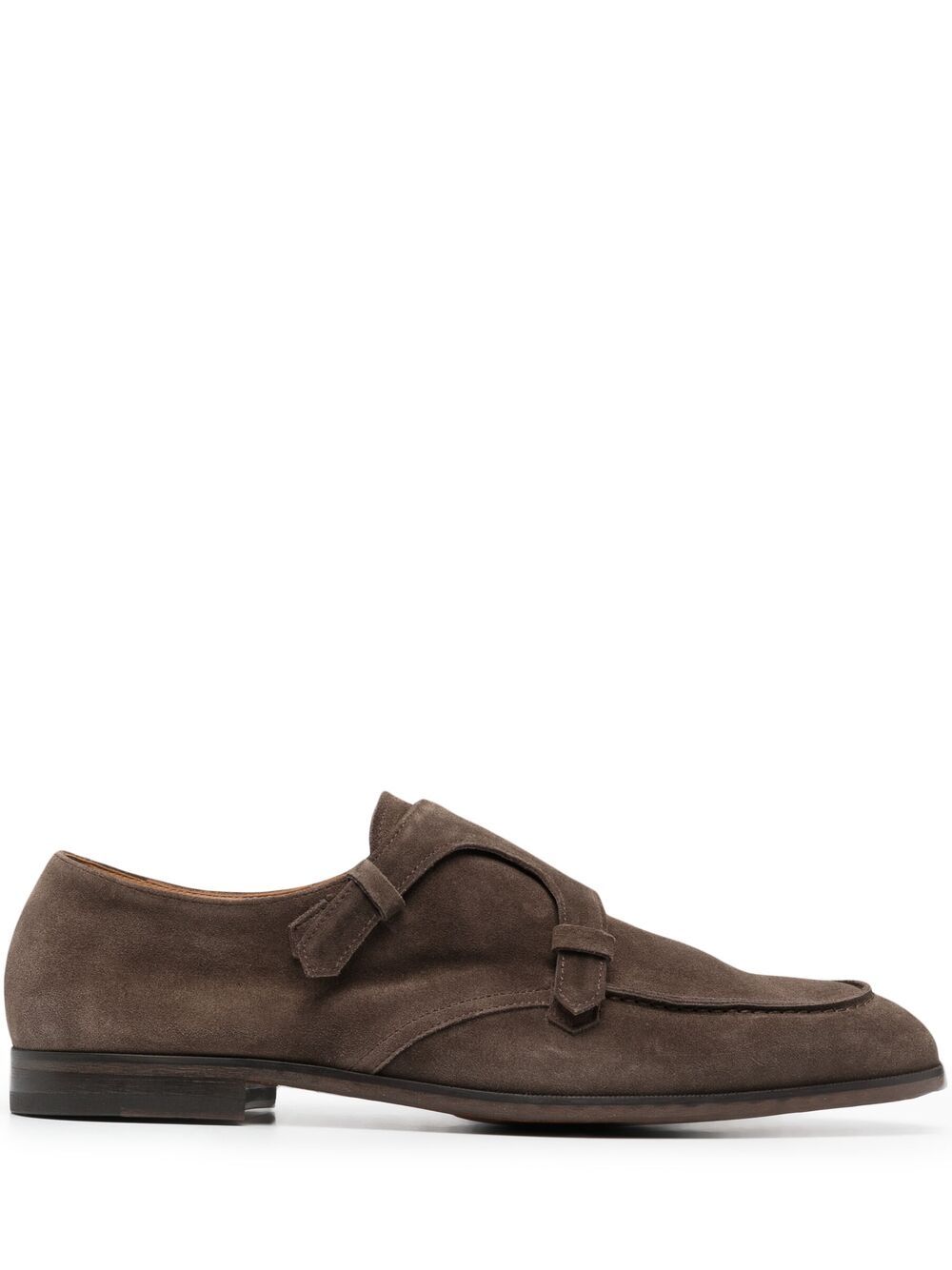 фото Doucal's double-strap suede monk shoes