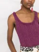 M Missoni glitter ribbed-knit vest