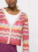M Missoni zigzag-knit cropped cardigan