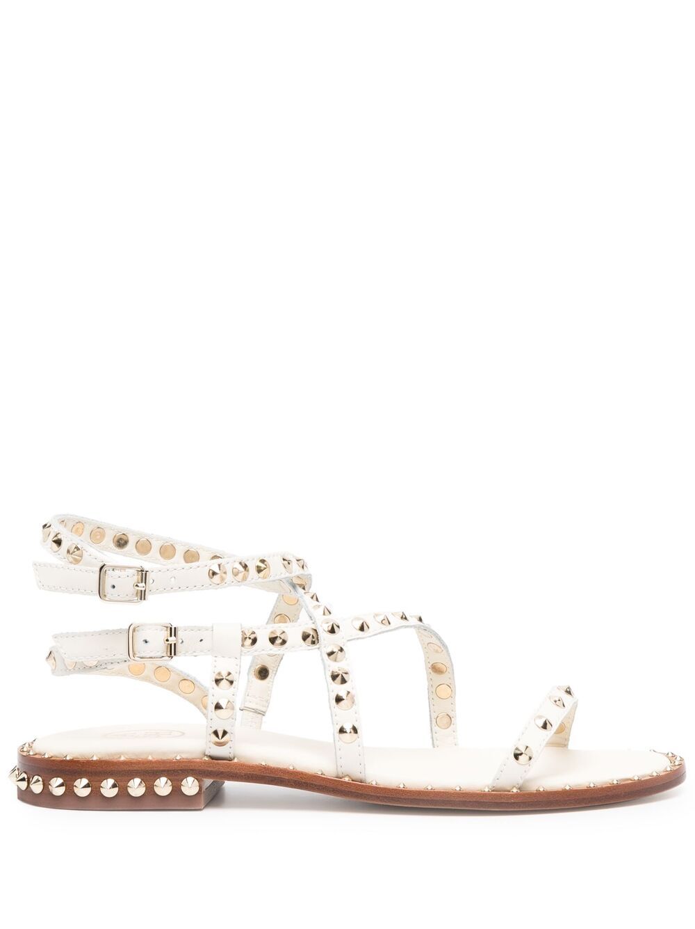 ASH PETRA LEATHER GLADIATOR SANDALS