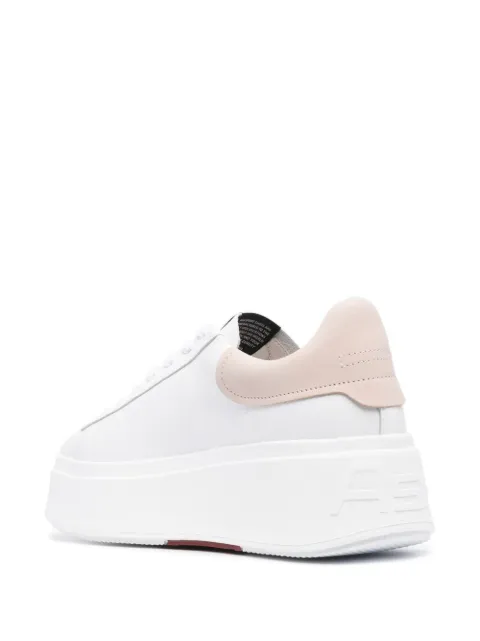 ash moby leather platform sneakers