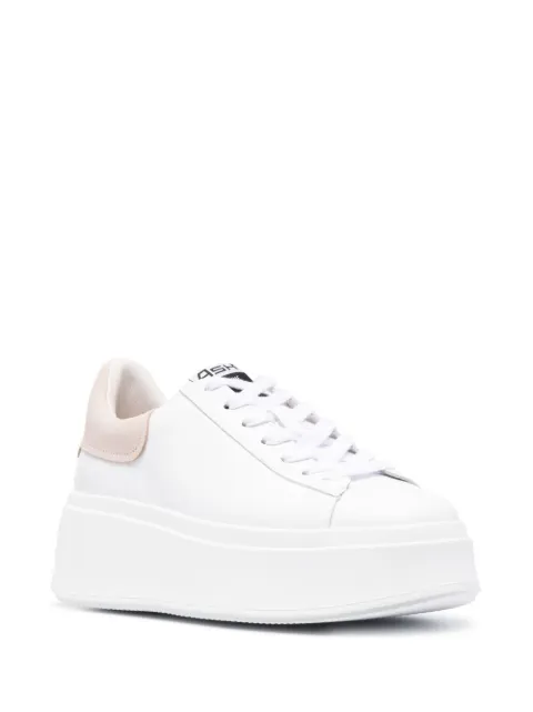 ash moby leather platform sneakers