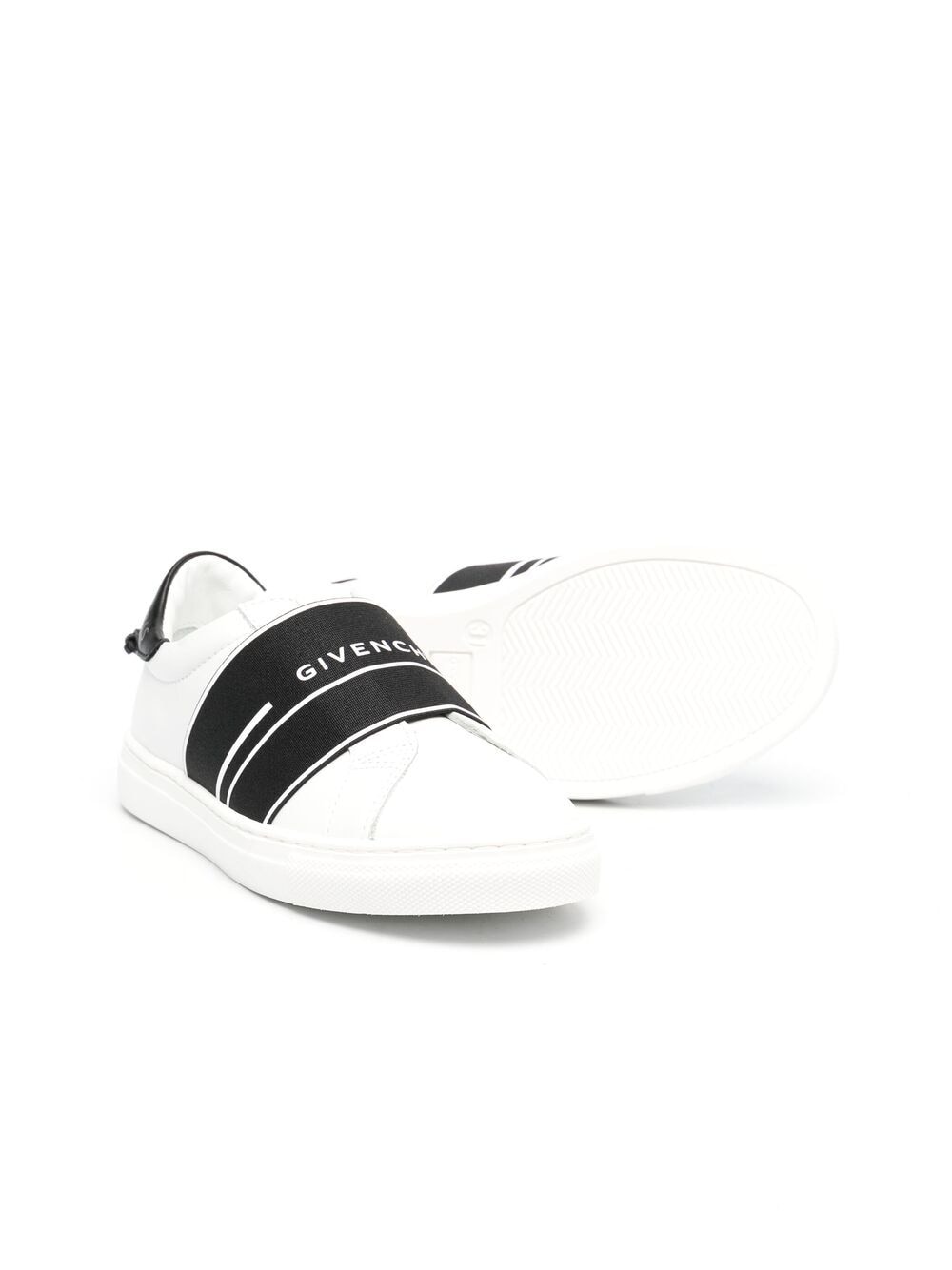 Shop Givenchy Logo Slip-on Sneakers In White