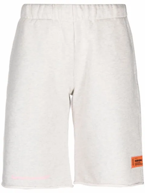 Heron Preston shorts con parche del logo