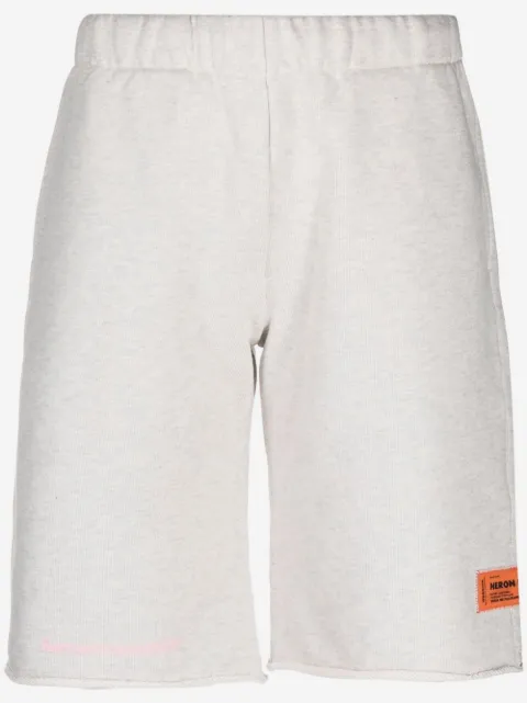 Heron Preston shorts con parche del logo