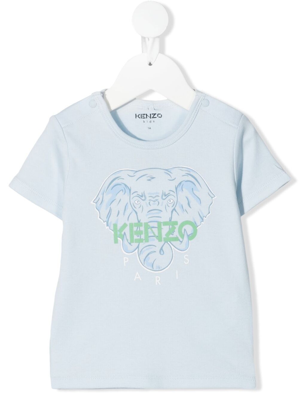 

Kenzo Kids playera con estampado del logo con elefante - Azul