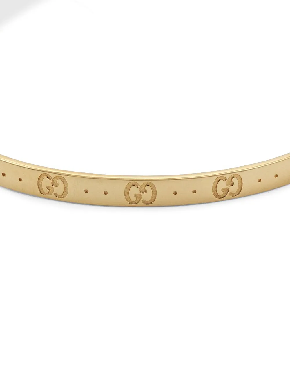 Gucci 18kt Yellow Gold Icon Cuff Bracelet Farfetch