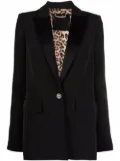 Philipp Plein sequinned tiger single-breasted blazer - Black