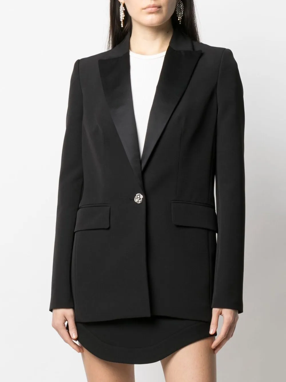  Philipp Plein Einreihiger Blazer   Schwarz 