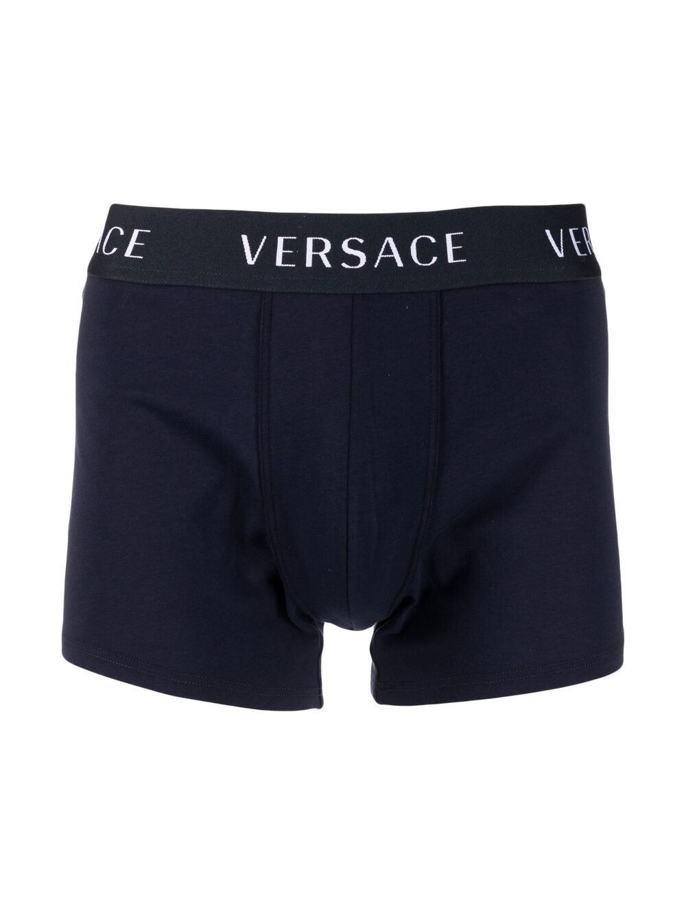 Versace Twee boxershorts met logo tailleband - Blauw